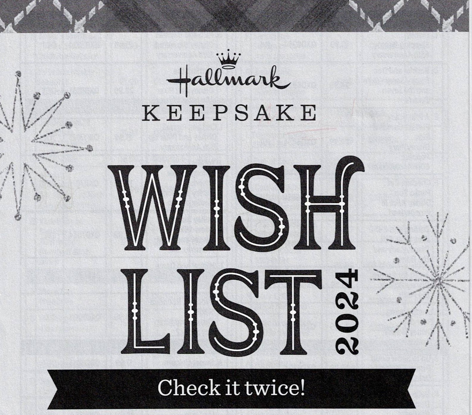 image of cover of 2024 Keepsake Ornament Wish List